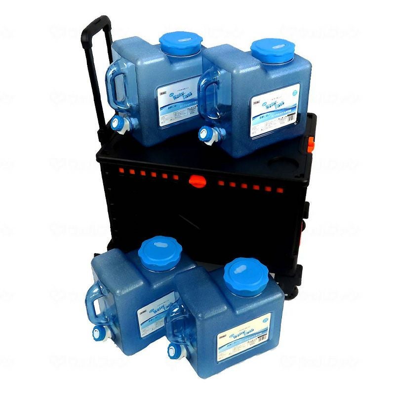 本体カートと付属のウォータータンク(4個)