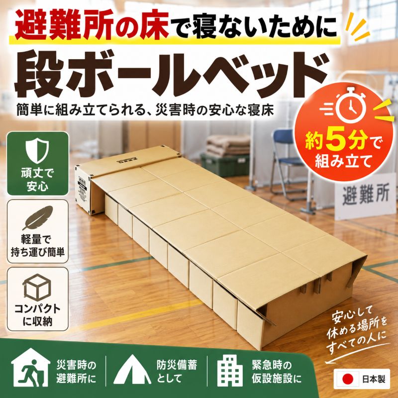 段ボールベットのイメージ図