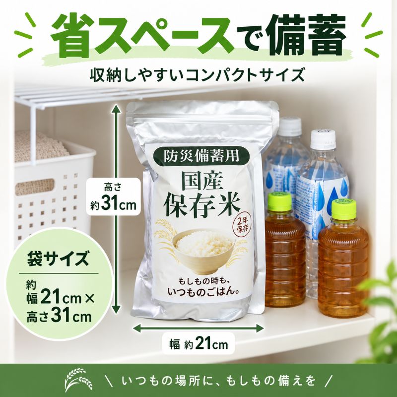 省スペースで保存可能