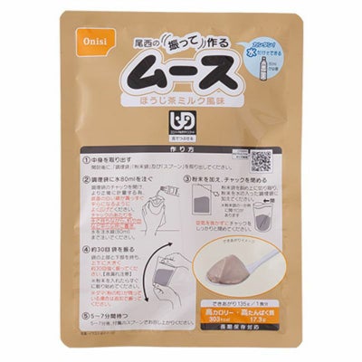 尾西の振って作るムースのパッケージ
